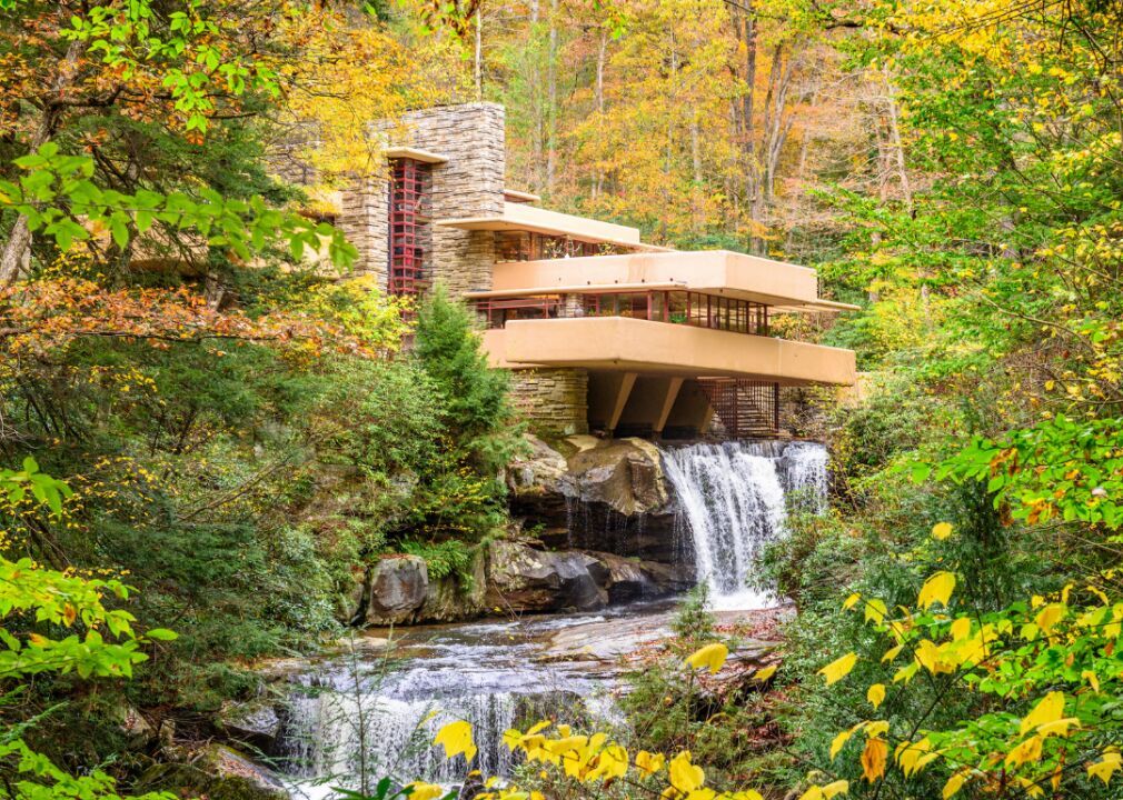 2001: Frank Lloyd Wright’s Fallingwater saved from collapse